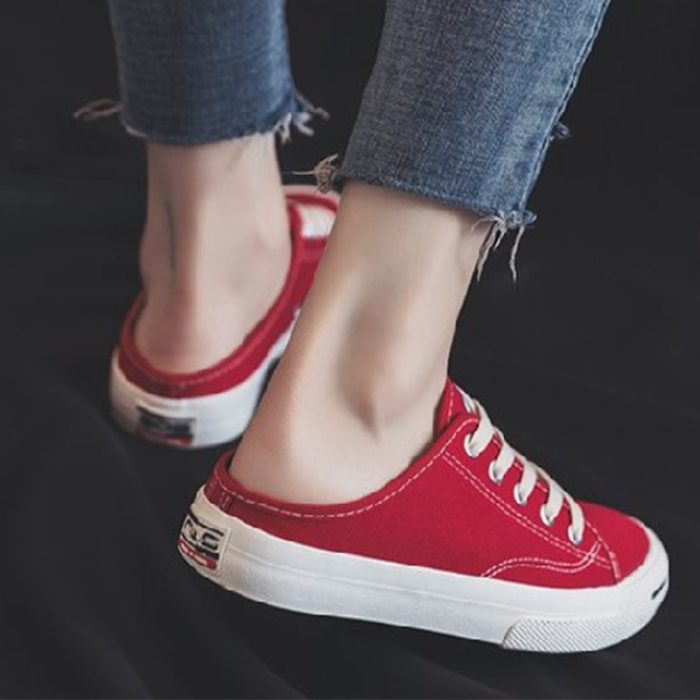 Women Vulcanized Shoes Canvas Sneakers Summer Candy Color Rainbow Female Platform Walking Ladies Flat
