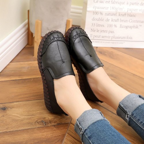 Women Flats Genuine Leather Comfort Loafers