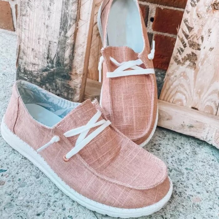 Women Canvas Shoes Lace Up Sneakers 2020 Summer Ladies Loafers Soft Breathable Casual Shoes Solid Female Flat Shoes Plus Size