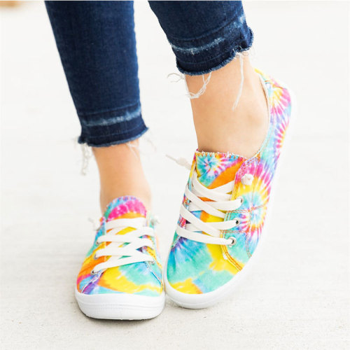 Canvas Shoes Women Spring Breathable Casual Shoes Women Flat Sneakers Ladies Shoes Vulcanized Shoes
