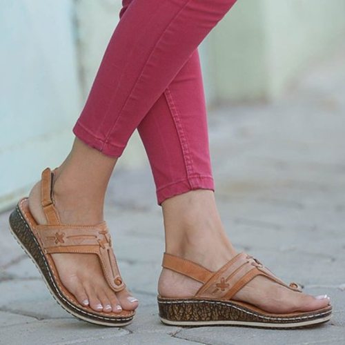 Women Summer Sandals Fashionable Roman Anti-skid Breathable Shoes Sandalias De Verano Para Mujer Ladies Sandals 2020 New