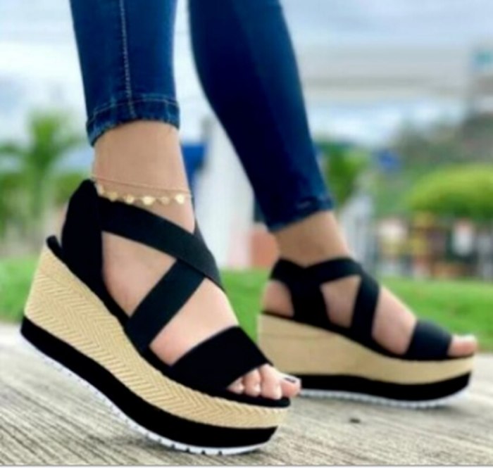 Wedges Fabric Women Party Fashion Low Heels Sandals Pumps Sandalias Mujer Sapato Feminino Plus Size Sexy Shoes Woman