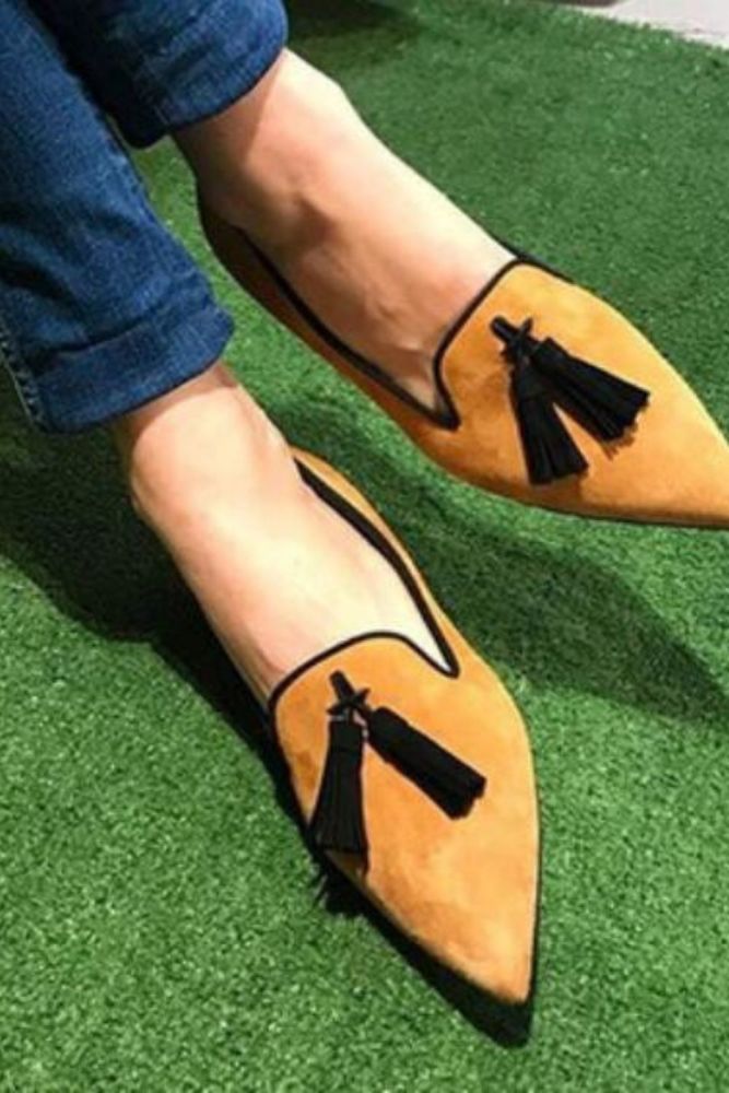 Low Sandals Woman Leather Female Shoe Low-heeled Girls Fashion Velvet Beige Comfort Back Strap Solid Rubber Flock Casual Fabric