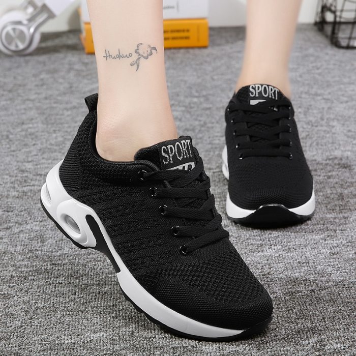 Ladies Trainers Casual Mesh Sneakers Pink Women Flat Shoes Lightweight Soft Sneakers Breathable Footwear Basket Shoes Plus Size