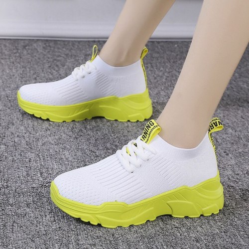 Women's Casual Shoes Sneakers Thick BottomBreathable Running Shoes