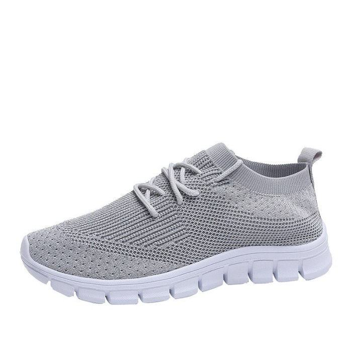 Women's Sneakers Light Breathable 2021 Lace Up Flat Shoes Ladies Mesh Vulcanized Shoes Casual Comfort Female Footwear Plus Size