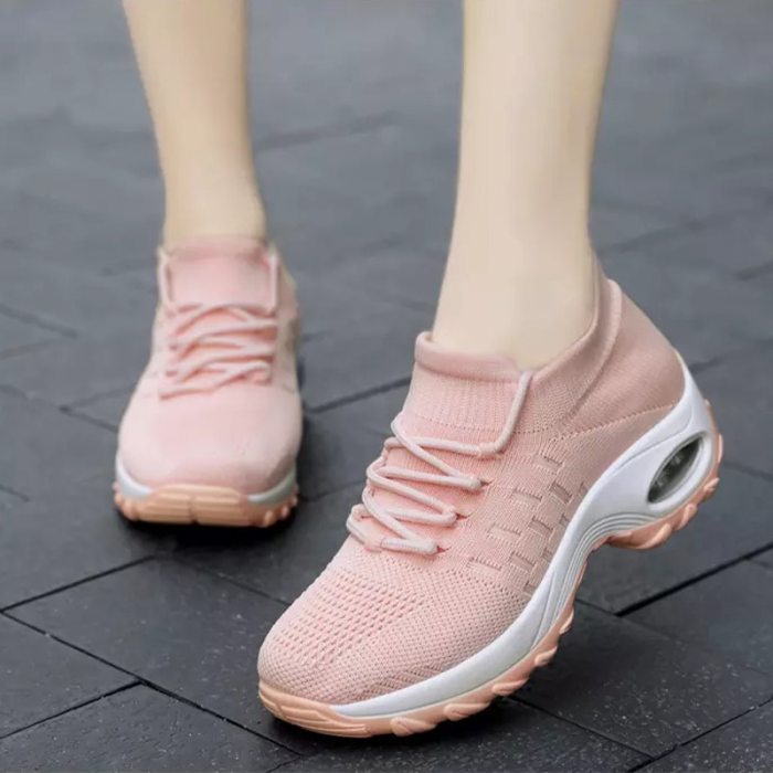 Breathable Sneakers Air Cushion Platform Women's Vulcanized Shoes Spring Ladies