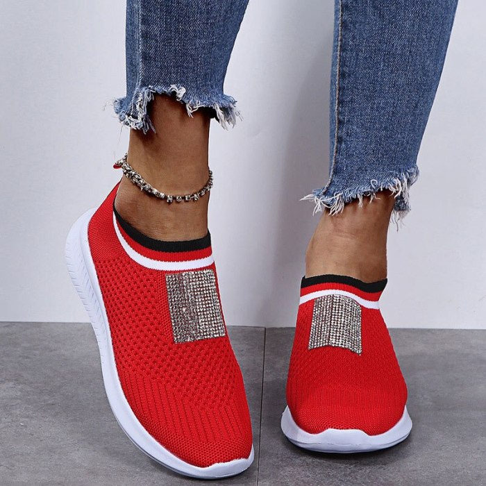 Women's Vulcanized Shoes Casual Mesh Breathable Ladies Sneakers Running Shoes Female Spring Summer Comfortable Footwear 2021 New