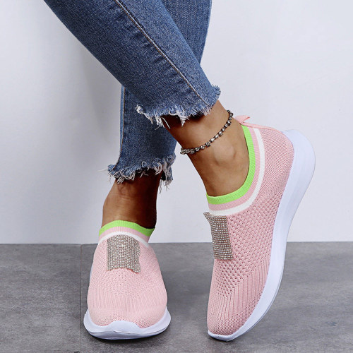 Women's Vulcanized Shoes Casual Mesh Breathable Ladies Sneakers Running Shoes