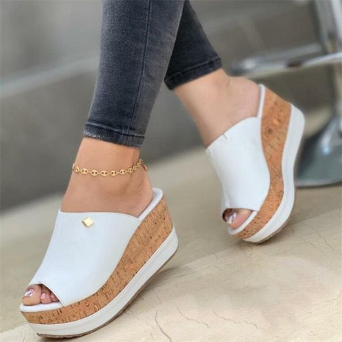 Wedge Sandals Women Shoes Summer Fashion Platform Slippers Woman Peep Toe Sandals High Heels Female Flip Flops Designer Slides