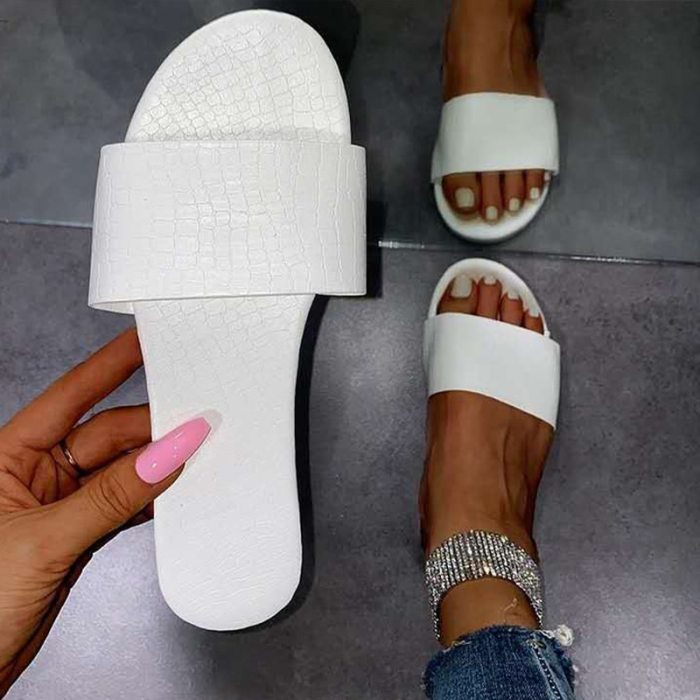 Women Summer Flat Slippers Candy Color Non Slip Casual Female Shoes Casual Slides 2021 New Sandals Comfortable Flip Flops