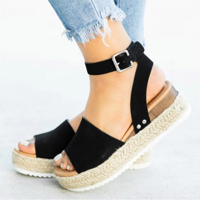 Wedges Shoes for Women High Heels Sandals Summer Shoes 2021 Flip Flop Chaussures Femme Platform Sandals Plus Size 35-43