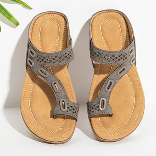 Women Summer Flip Flops Woman Slippers Women's Shoes Ladies PU Leather Casual Flats Female Comfortable Outdoor Footwear Big Size