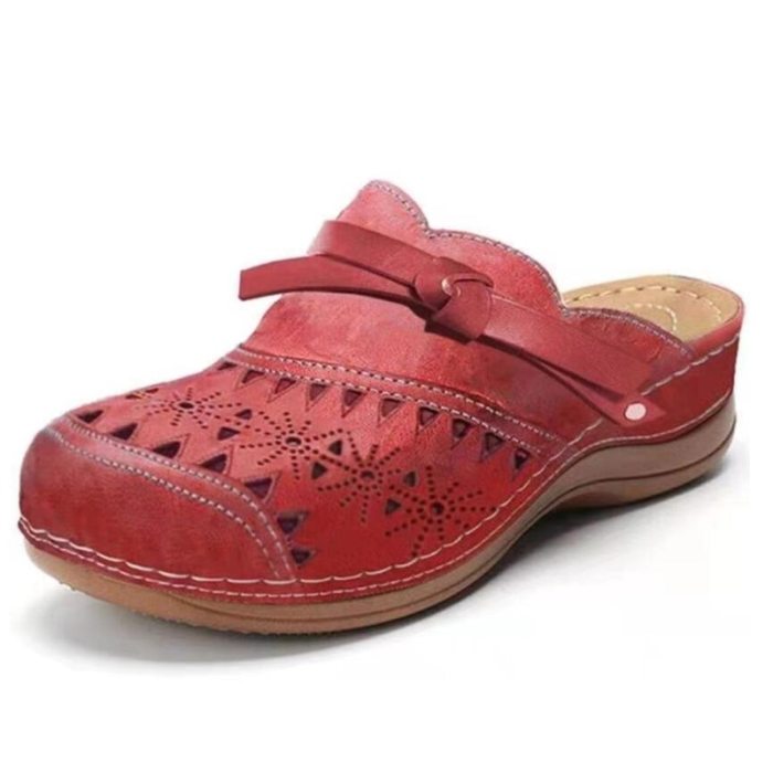 Summer Women's Slippers 2021 Vintage Roman Woman Shoes Casual Wedge Platform Sandals Hollow Comfort Beach Shoe Female Flip Flops