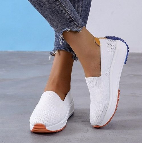 Fashion Women Flats Slip on Mesh Shoes Woman Light Sneakers Spring Autumn Loafers Femme Basket Flats Shoes Flats Shoes Women