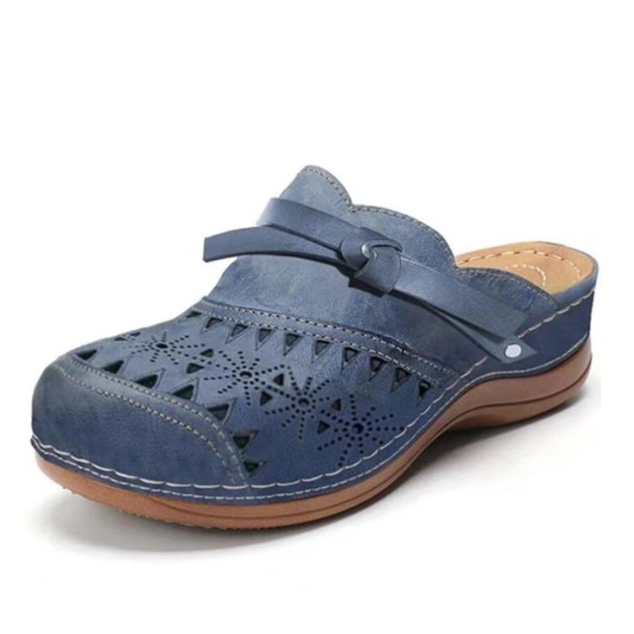 Summer Women's Slippers 2021 Vintage Roman Woman Shoes Casual Wedge Platform Sandals Hollow Comfort Beach Shoe Female Flip Flops