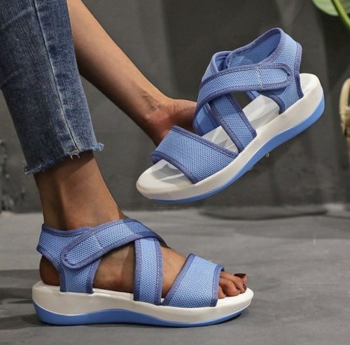 Elastic band womens sandals new fashion casual sports women's shoes breathable platform sandals women slides slippers
