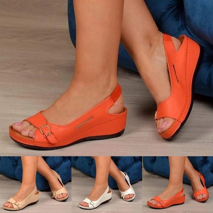 2021 Pearl Platform Wedges Sandals For Women Weave Female Causal High Heels Open Toe Comfort Fish Mouth Shoes Zapatos De Mujer