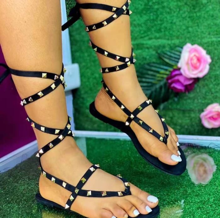 2021 spring/summer new slippers women fashion all-match casual PVC chain square toe beach non-slip ms sandals