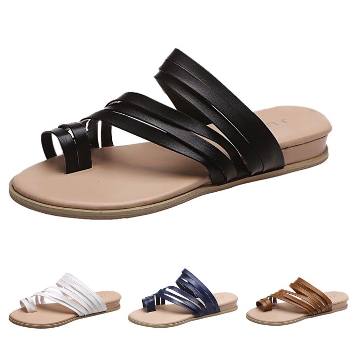 Fashion Women's Summer Slip-On Flat Beach Open Toe Breathable Slippers Shoes Breathable Comfort Beach Shoes Plus Size
