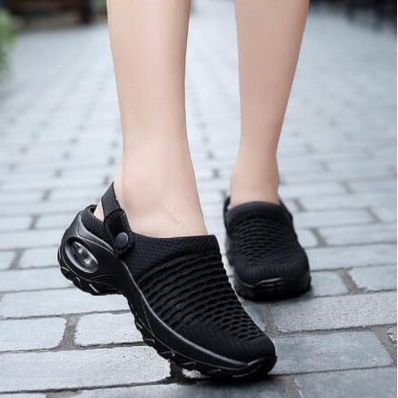 2021 New Women Shoes Casual Increase Cushion Sandals Non-slip Platform Sandal For Women Breathable Mesh Outdoor Walking Slippers