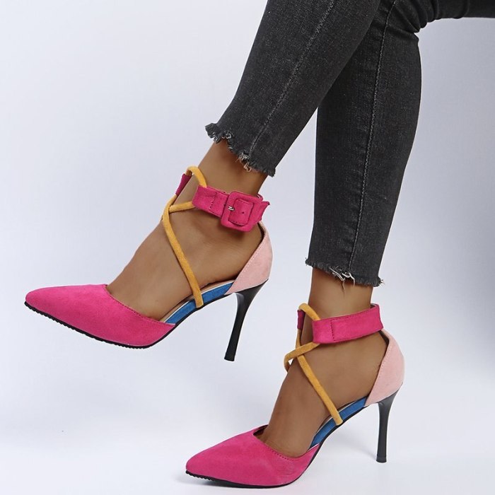 Top Quality Women Pumps Ankle Strap Thin High Heels 2021 New Fashion Luxury Women Shoes Wedding Bridal Shoes Woman