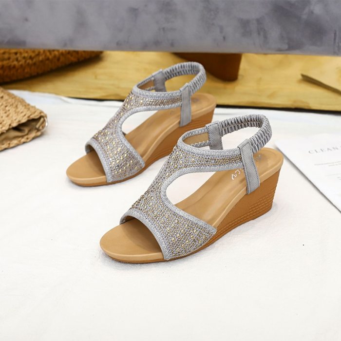 2021 Woman Wedges Sandals Female Casual Summer Women Shoes Comfortable Ladies Sandalias Plus Size 35-42