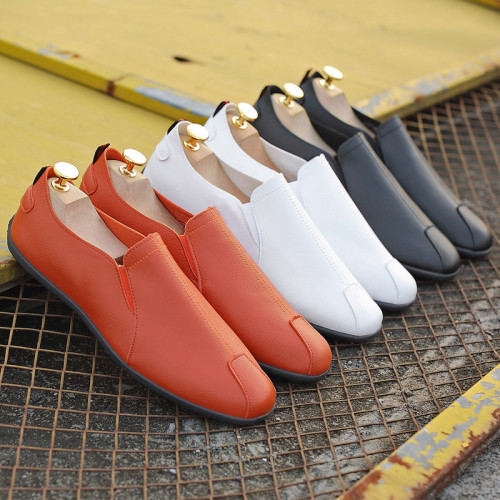 White Casual Shoes 2021 Men's Loafers Soft Sole Driving Shoes Summer Daily City Comfortable Light Walking Footwear