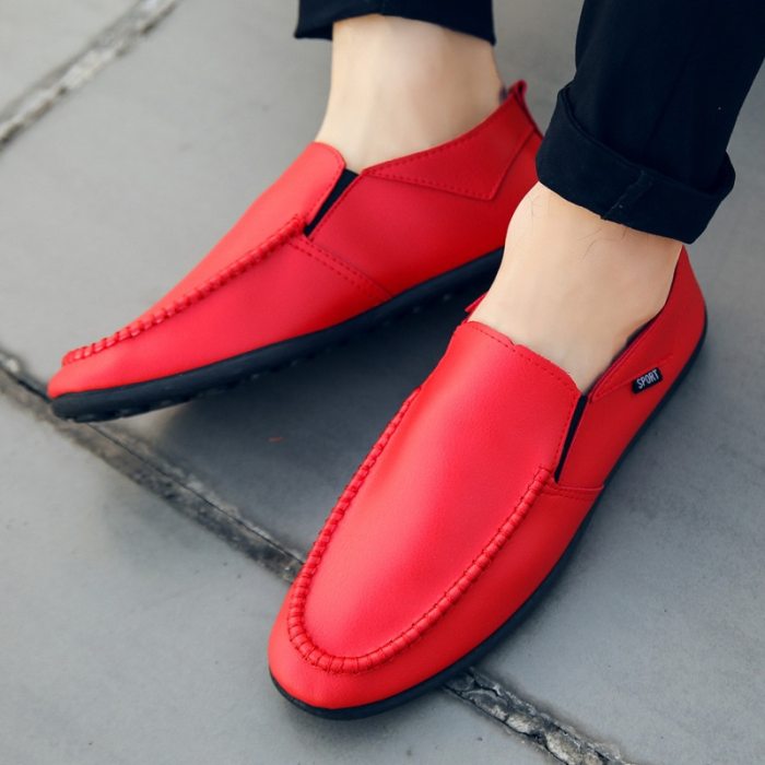 Men Shoes Leather Loafers Casual Shoes Men Flats 2021 Moccasins Soft Slip on For Men Loafers Driving Shoes