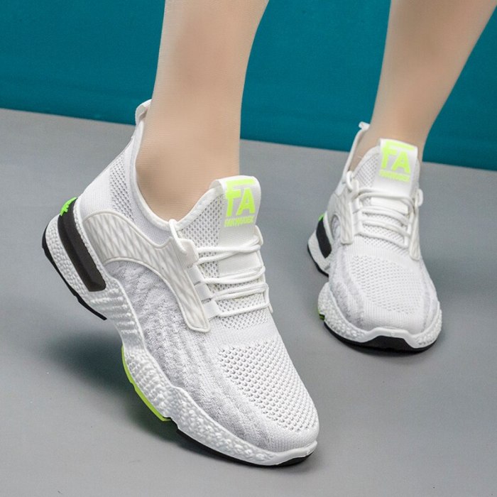 Lace-Up Mesh Non-Slip Lightweight Breathable Sport Running Shoes