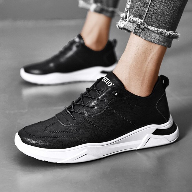 Men Lace Up Breathable Sneakers