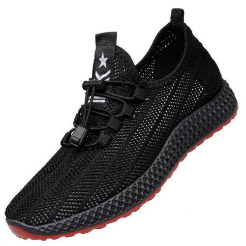 2021New Mesh Men Casual Shoes Lace-up Men Shoes Lightweight Comfortable Breathable Walking Sneakers Rubber Soft Bottom Non Slip