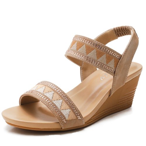 2021 Summer shoes women sandals wedge vintage Bohemia gladiator ladies sandles for woman Plue Size 42
