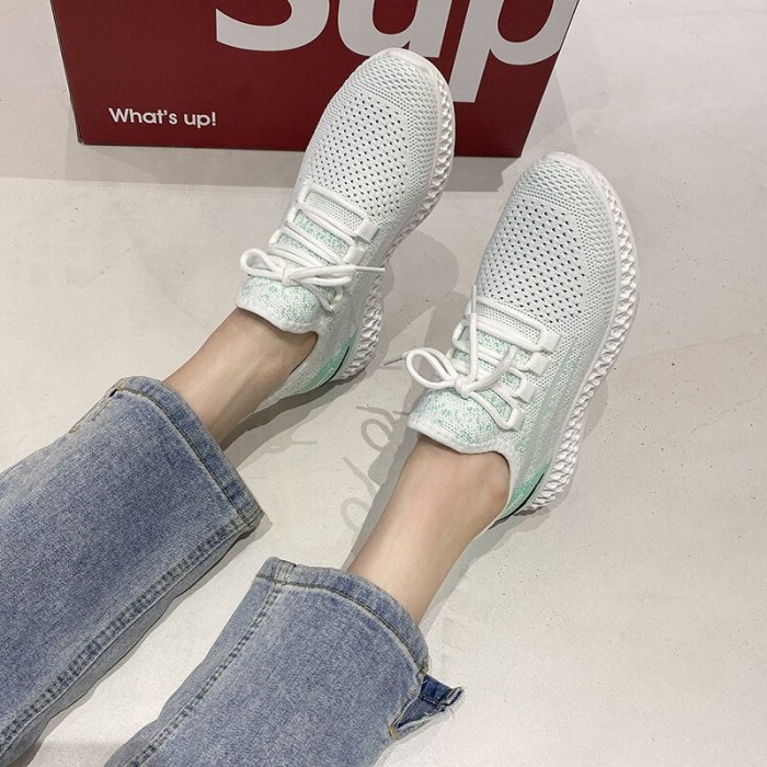 Women Flat Platform Shoes Woman Sneakers for Women Breathable Mesh Tenis Ladies Shoes for Sock Sneakers