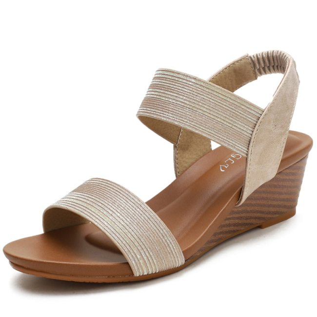 2021 Sandals Women 5cm Heels Wedges Sandals For Women Sandals Summer Shoes Chaussures Femme Sandals Plus Size