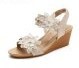 2021 wedge sandals women shoes for woman casual summer gladiator rome Flower Rhinestone pearl ladies sandles sandalias