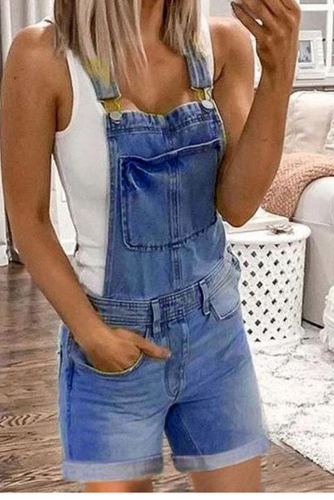 2021 summer new style cowgirl overalls sexy fashion washed denim shorts women short jeans pants for women