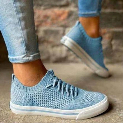 Women Casual Shoes Fashion Breathable Walking Mesh Flat Shoes Slip-on Sneakers Women 2021 Vulcanized Shoes Soft Female Footwear