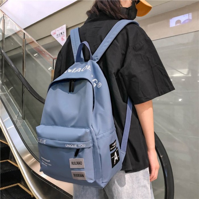 Women Nylon Solid School Bags