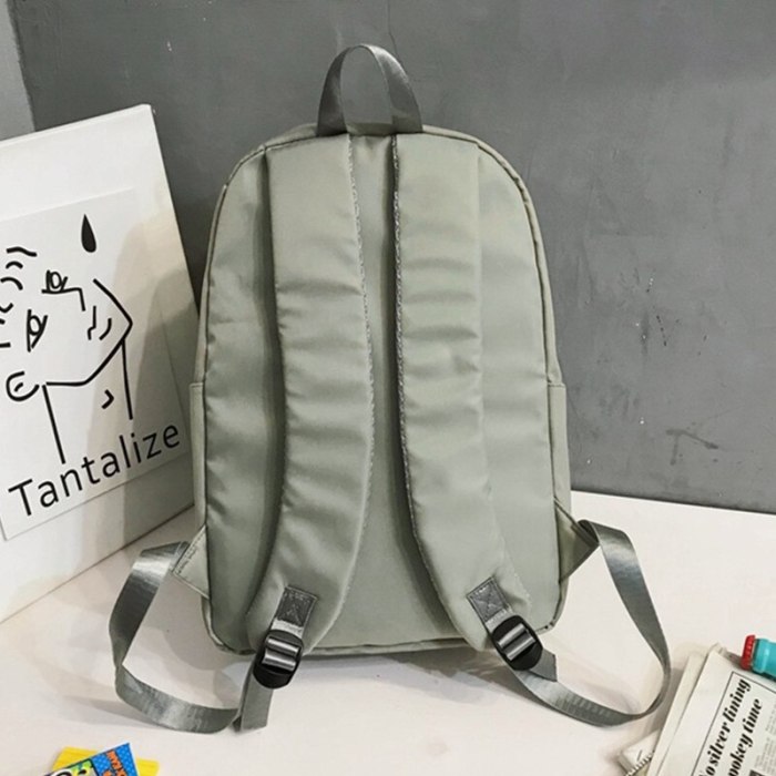 Nylon Multi Pocket Solid Waterproof Backpack
