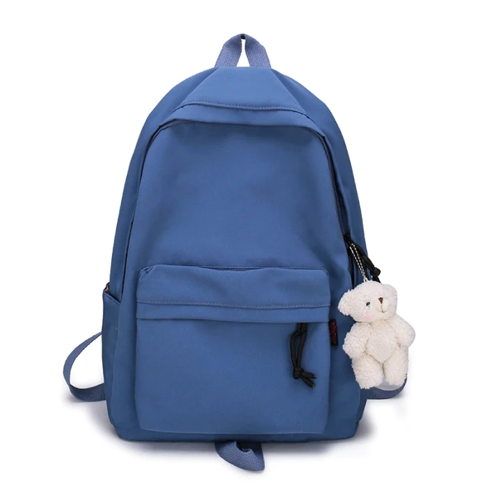 Simple Female Backpack Women Canval School Bag