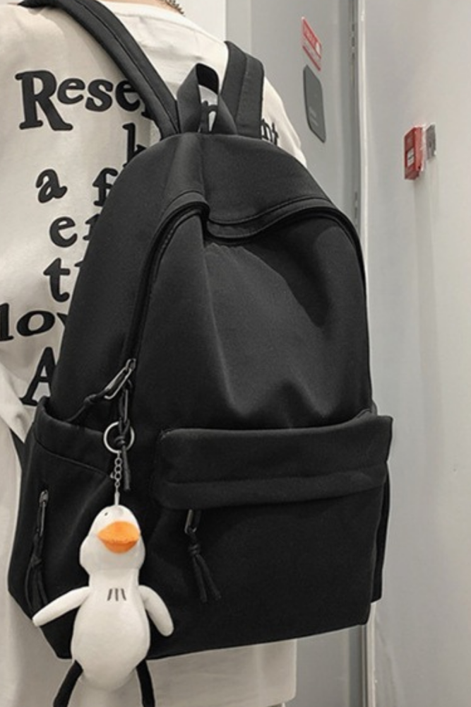 Simple Female Backpack Women Canval School Bag