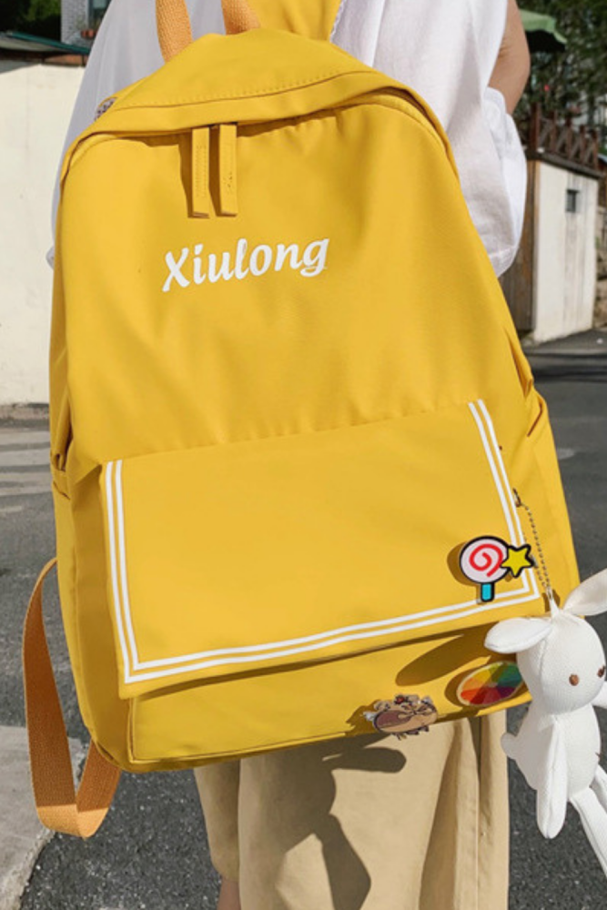 Women Waterproof Nylon Cute School Bag