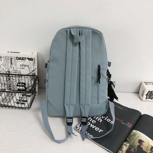 Female College Buckle Book Bags Embroidery Backpack Fashion Cool Boy Laptop Women Nylon Travel For Teenage Girls School Bags