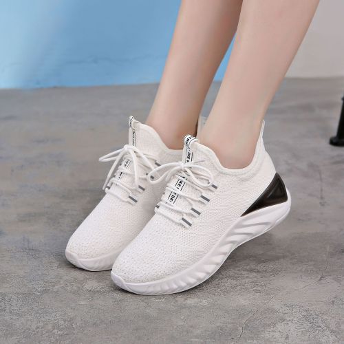 New Fashion Breathable Shoes Women's Mesh Sports Shoes Light Weight Running Lace up Fashion Shoes Comfortable Casual Shoes