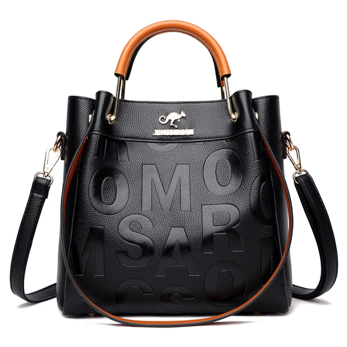 Handbags Designer Letter Pu Leather Women Shoulder Bags High Capacity Ladies Crossbody Bag Fashion Casual Female Tote Bag