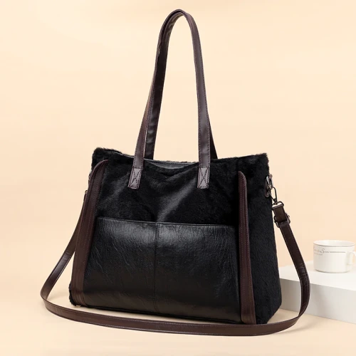 High Quality Solid PU Leather Shoulder Handbags Luxury Handbags Women Bags Designer Large Capacity Messenger Bags for Women 2021