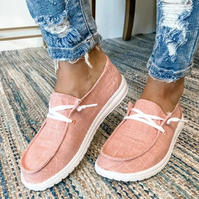 Summer Women Sneakers Canvas Shoes Fashion Vulcanize Flats Ladies Loafers Female Sports Shoes Casual Trainers