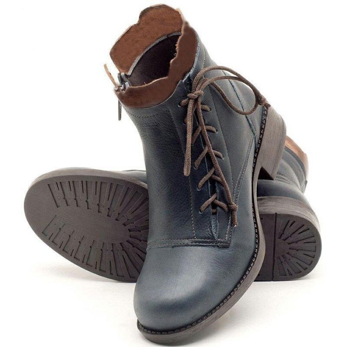 Women's Casual Lace Up Comfortable Boots