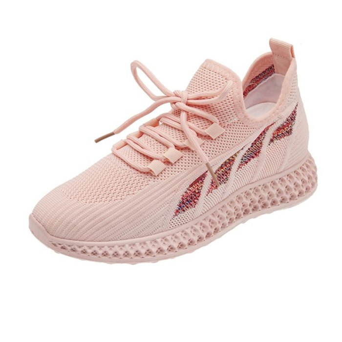 Fashion Women Shoes Spring  Breathable Mesh Sneakers Women Casual Shoes Black Pink Outdoor Walking Vulcanized Shoes Woman